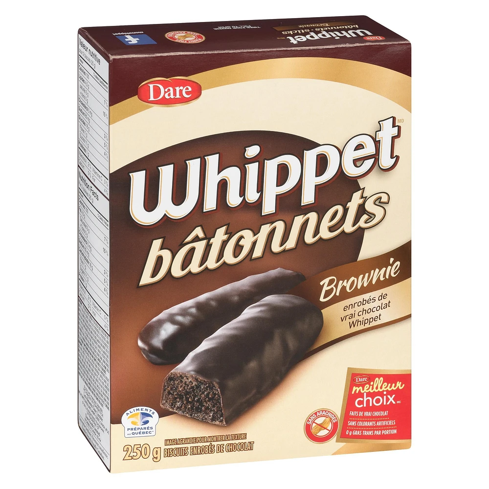 Whippet bâtonnets Brownie, Dare 250g