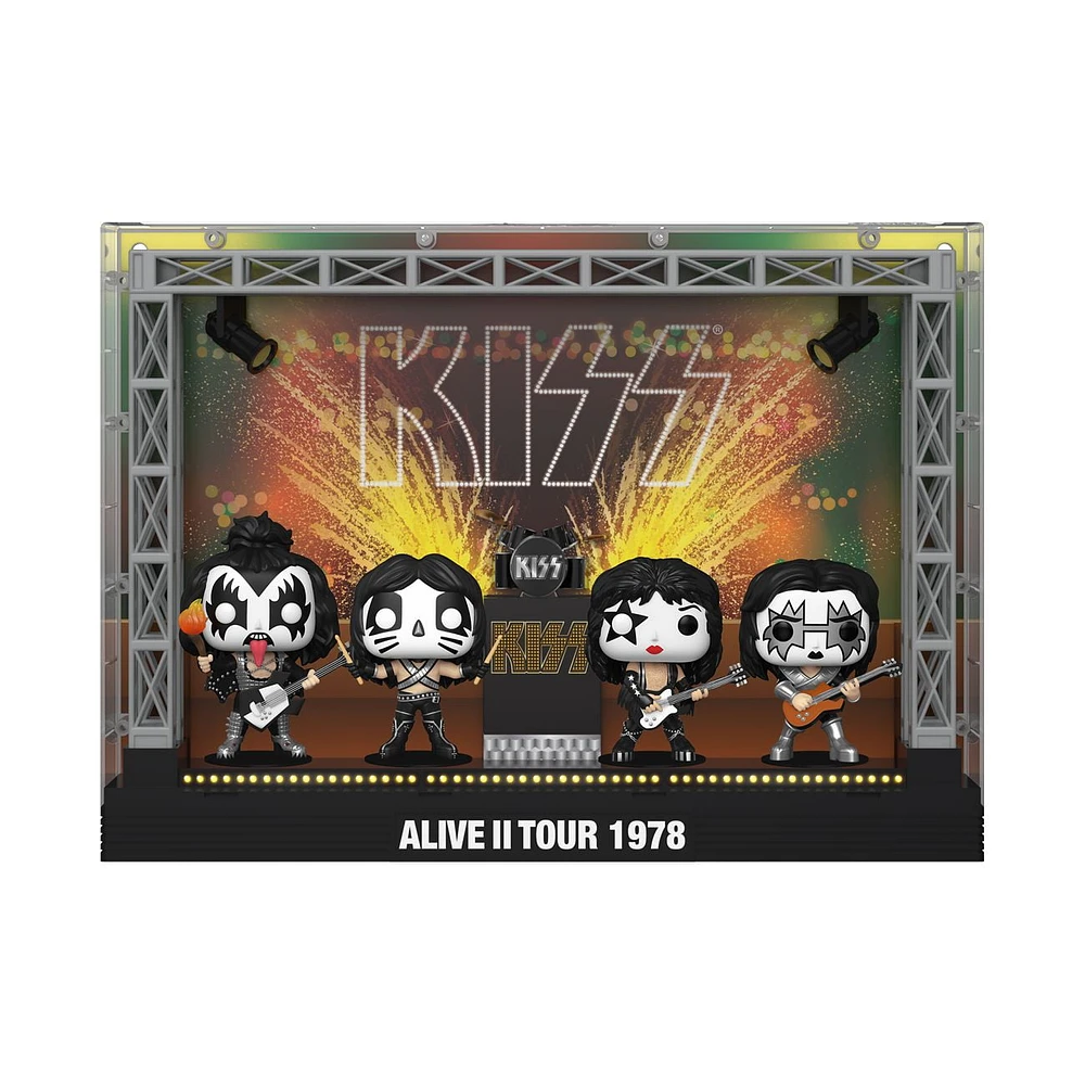 Funko Pop! Moment Deluxe: Kiss’ Alive II Tour in 1978 Vinyl Figures (2022 Limited Edition Walmart Exclusive)