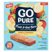 Go Pure Banana & Strawberry Fruit & Oat Bars, 5 Bars / 140g