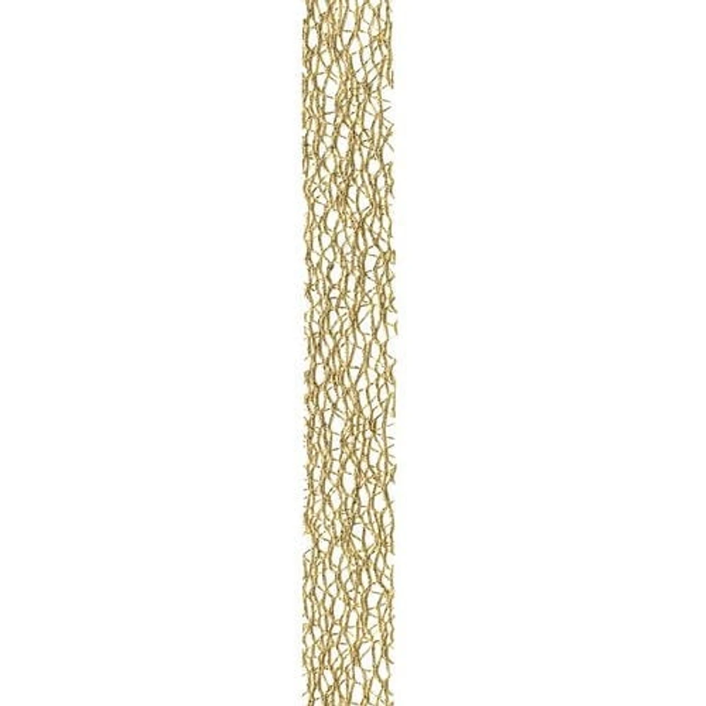 Offray 7/8 in. Metallic Web Ribbon, Metallic Web