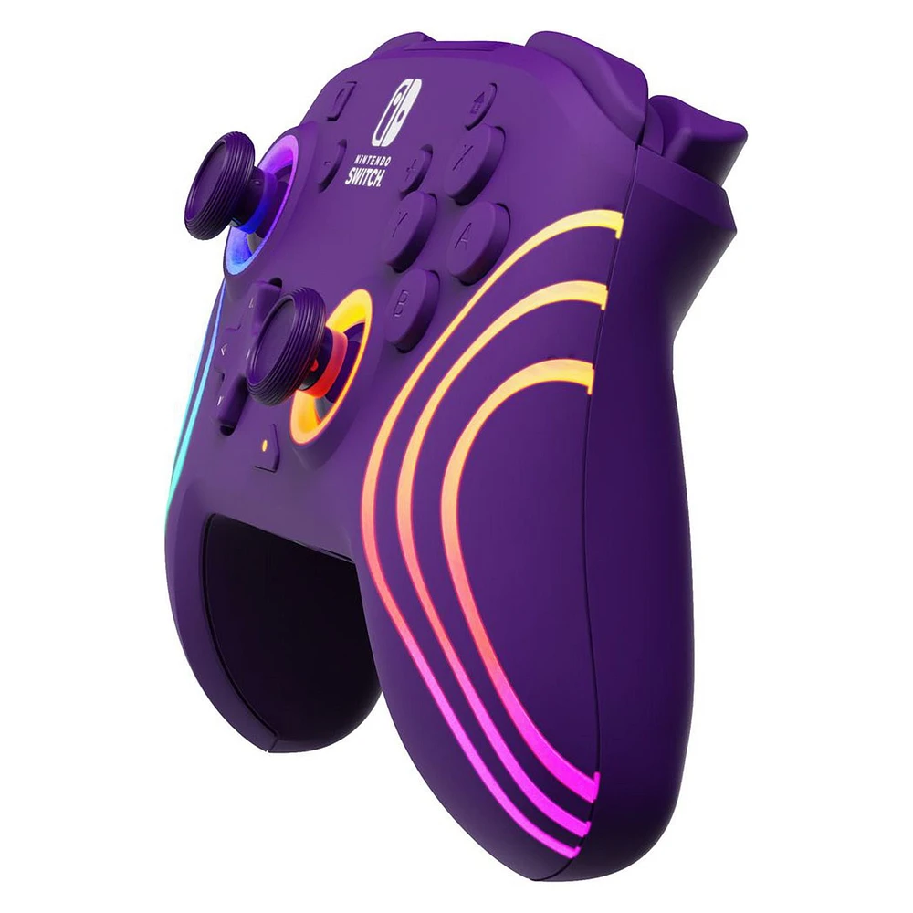 PDP Afterglow™ Wave Wireless Controller: Purple - Nintendo Switch, & Nintendo Switch - OLED Model, PDP AG Wave WL CNTRL: Purple