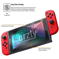 Orzly Premium Tempered Glass Screen Protector for Nintendo Switch