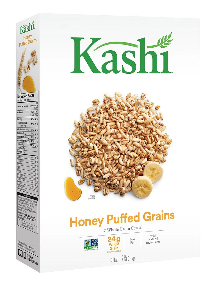 Kashi Honey Puffed Grains Cereal, 265g