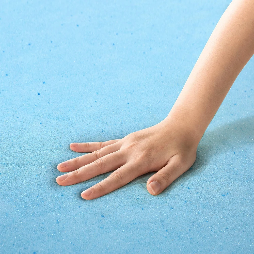 Zinus Spa Sensations surmatelas en mousse à mémoire de forme rafraîchissante de 4 pouces