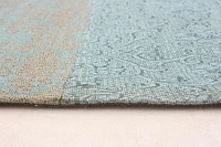 ECARPETGALLERY 5'8" x 7'8" Transitional Collage Handmade Area Rug for Living Room, Dining Room and Bedroom in Blue