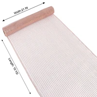 Holiday Time 21 po x 10 vg Poly maille  avec métallisé, Or rose