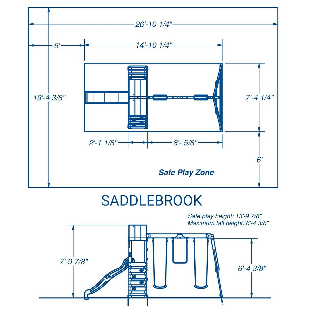 Saddlebrook Cedar Swing Set