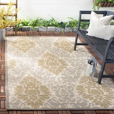 Safavieh Courtyard Jennifer Damask Outdoor Area Rug