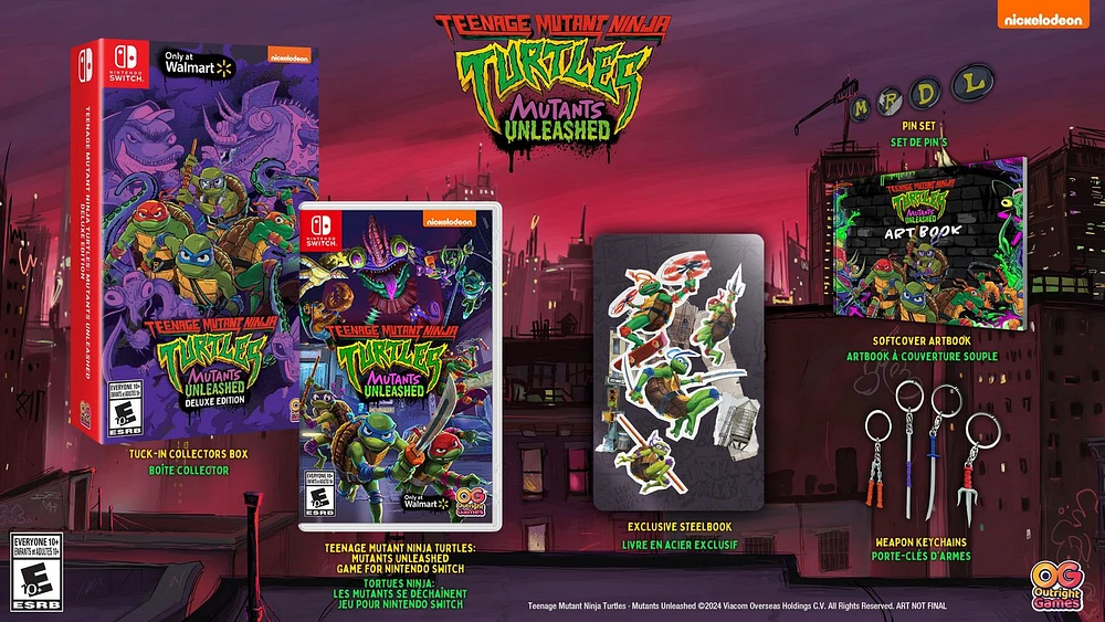 Teenage Mutant Ninja Turtles: Mutants Unleashed – Deluxe Edition (Nintendo Switch) Wal-Mart Exclusive