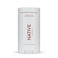 Native – Desodorisant sans aluminium, noix de coco et vanille 75g