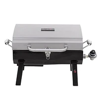1-Burner Portable Propane Gas Grill in Stainless Steel