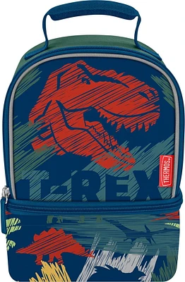 Sac à lunch Thermos à double compartiment avec doublure, Dino