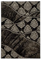 Tapis Bijou Ybor marron et noir de 5 pi x 7 pi 6 po
