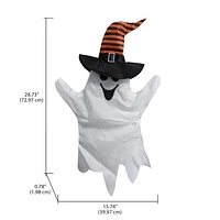 WAY TO CELEBRATE 28" GHOST WITH WITCH HAT ORANGE