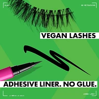 NYX PROFESSIONAL MAKEUP, Faux Cils Jumbo Lash!, Faux cils végétaliens, Réutilisables - EGO-FLARE Faux cils végétaliens