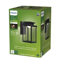 Philips 11" Intergrated LED 50W Outdoor Wall Light, Philips Outdoor LED 50W Wall