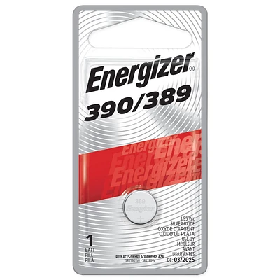 Energizer 389 Silver Oxide Button Battery, 1 Pack, Pack of 1 battery