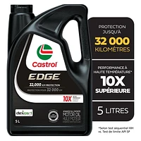 Huile Castrol EDGE 10W30 entièrement synthétique, 3 bidons de 5 L