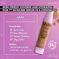 NYX Professional Makeup, Bare With Me, Serum Concealer, 24HR Hydration, Vegan Formula - 02 Light, 9.6mL, Vegan skincare serum concealer