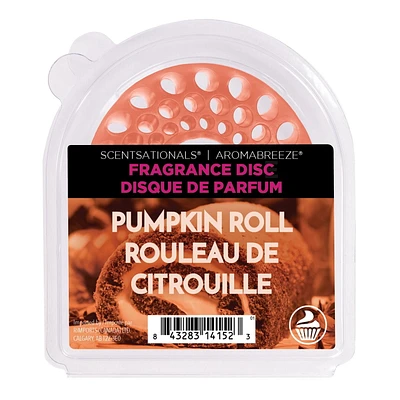 Disque de Parfum AromaBreeze ScentSationals - Rouleau de citrouille Disc de parfum