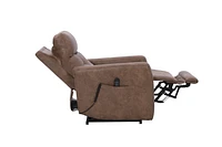 Topline Home Furnishings Fauteuil inclinable à élévation motorisée avec appuie-tête réglable