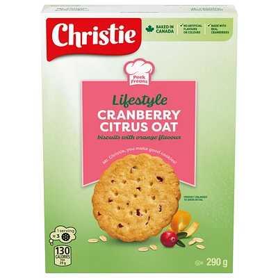 Peek Freans Lifestyle Cranberry Citris Oat Cookies, Biscuits, 290 g