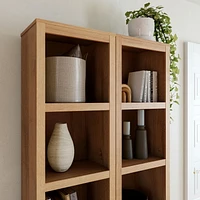 Prepac Moda 5 Shelves Bookcase Natural Oak