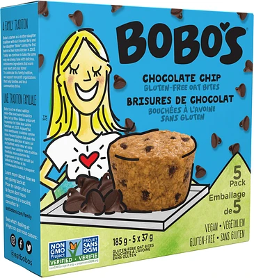 Bobo's brisures de chocolat bouchée à l'avoine sans gluten