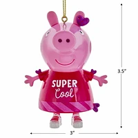 Kurt Adler Peppa Pig in Pink Dress Christmas Ornament