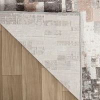 Rug Branch Cadence Abstract Indoor Area Rug, Cream Brown, Modern - Living Room, Bedroom, Dining Room, and Kitchen<br>