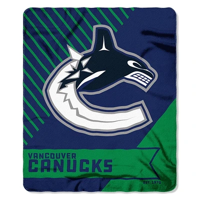 Vancouver Canucks NHL "Fade Away" Fleece Throw