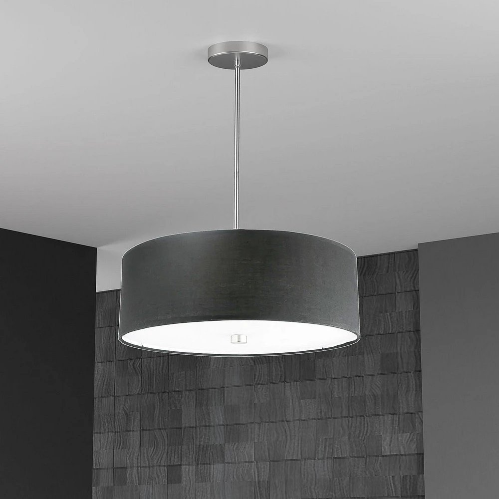 Dainolite 571-204P-PC-BK Black Pendant
