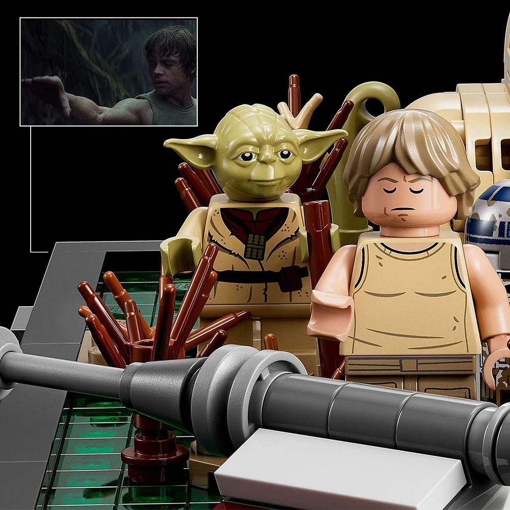 LEGO Star Wars Diorama de l’entraînement Jedi sur Dagobah 75330 ; Ensemble de construction (1000 pièces)
