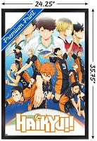 Haikyu!! - Key Art 2 Wall Poster, 22.375" x 34" Framed