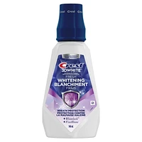 Rince-bouche blanchissant Crest3DWhite Fraîcheur, prévient les taches de surface, tue des millions de germes responsables de la mauvaise haleine, sans alcool, saveur Menthe arctique, 946mL (32ozliq.) 946ML