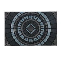 Mohawk Home - Tapis d’entrée gris pierre Compass de 58,42 cm x 88,9 cm (1 pi 11 po x 2 pi 11 po)