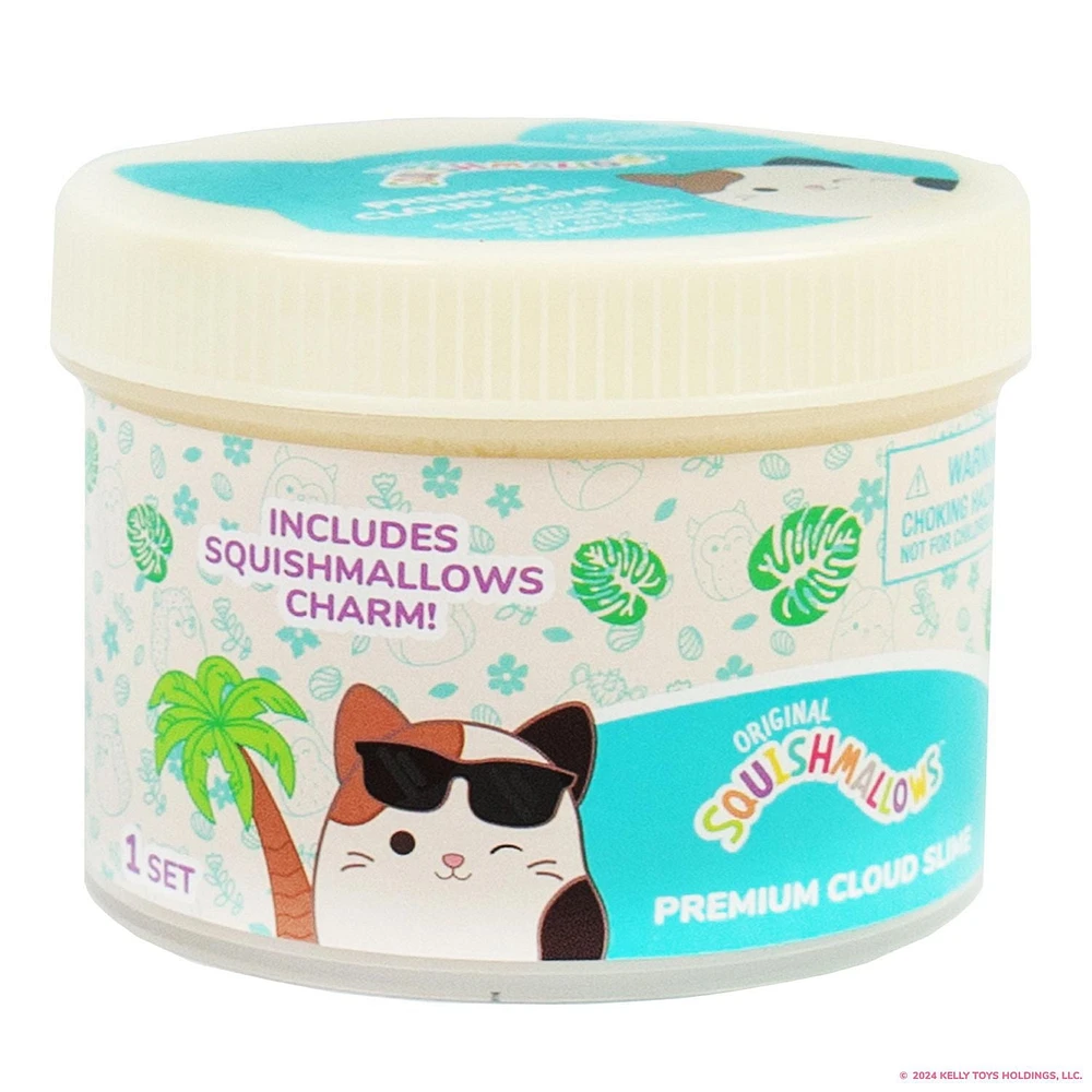 Original Squishmallows™ Cam le Petit Chat Substance Gluante Nuage De Qualité Supérieure, Parfumée à La Noix de Coco