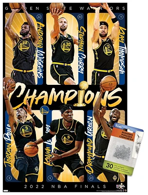 NBA Golden State Warriors - 2022 NBA Finals Champions Wall Poster