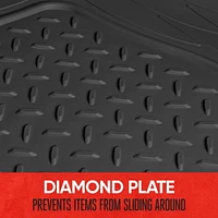 Motor Trend MT-884-BK Heavy Duty Premium Rubber Cargo Mat, Black