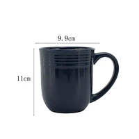 Mainstairs Chiara 16,5 OZ tasse ronde bleu marine Glace couleur avec grès