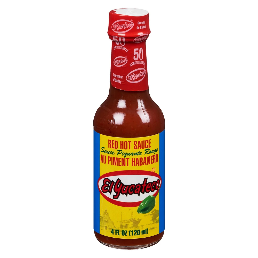 El Yucateco Red Habanero Hot Sauce, 120 mL