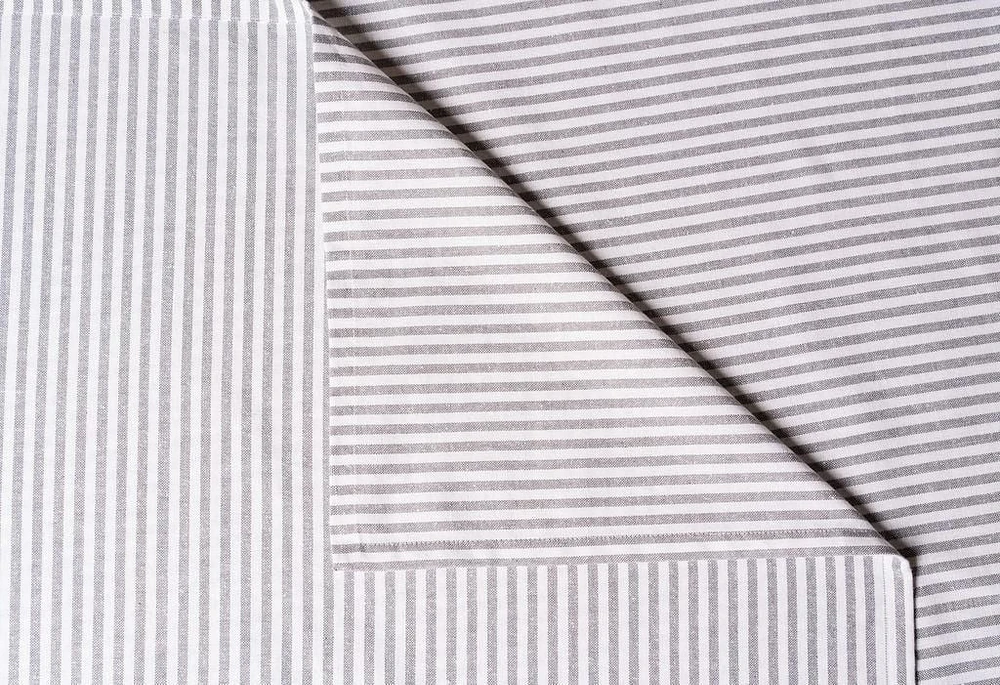 Nappe à rayures bistrot 100 % coton Fabstyles