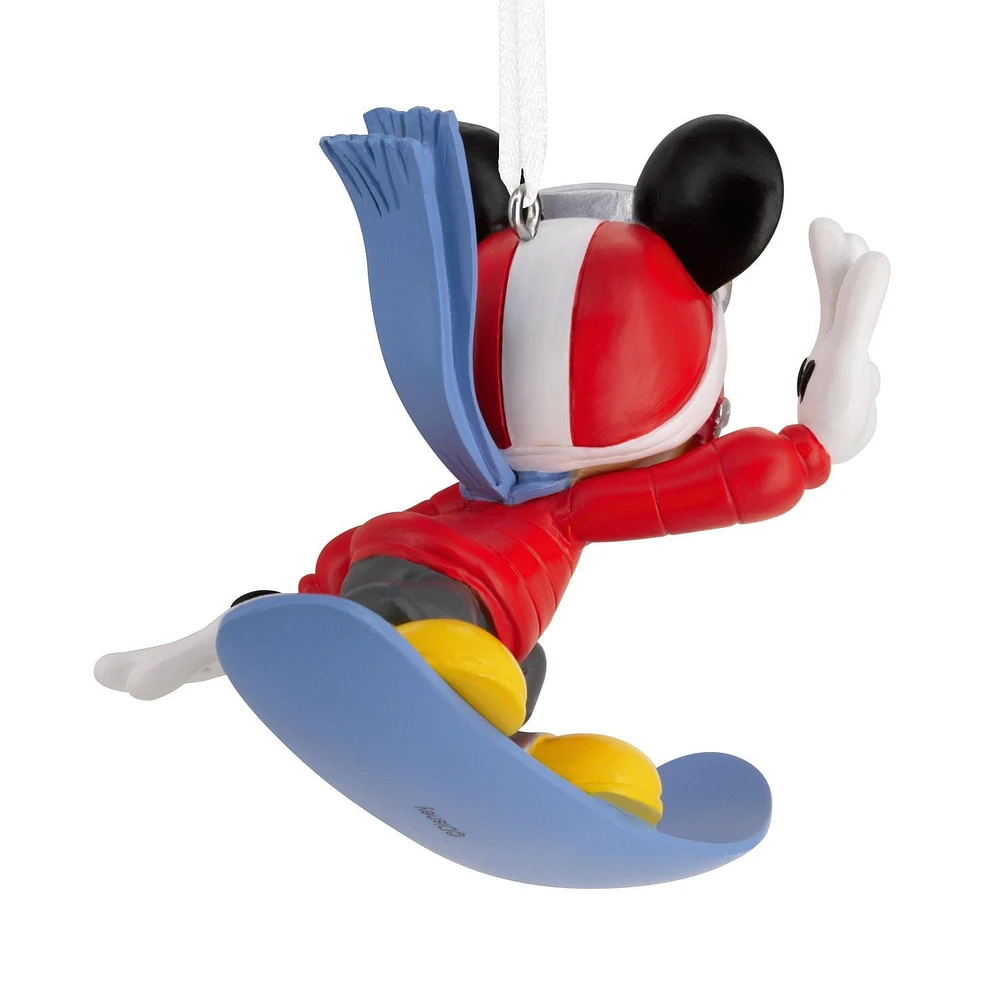 Décoration Hallmark de Noël (Mickey sur sa planche à neige, Disney)