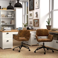Homy Casa Kids Study Chair - Adjustable Height Swivel Task Chair with Armrests, Ideal for Homework and Play