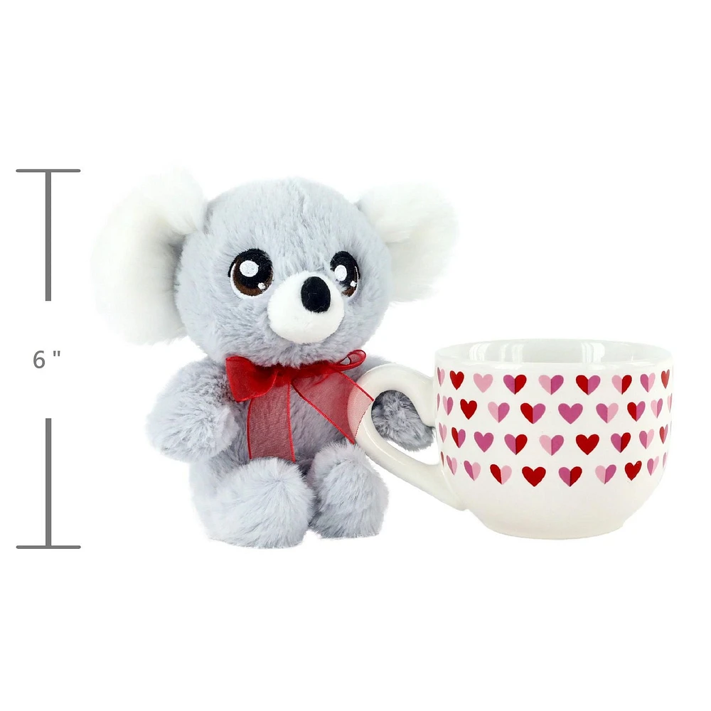 Way To Celebrate Valentine’s Day Plush Toy in Soup Mug