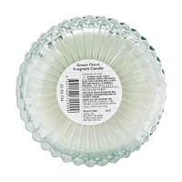 Bougie florale verte
