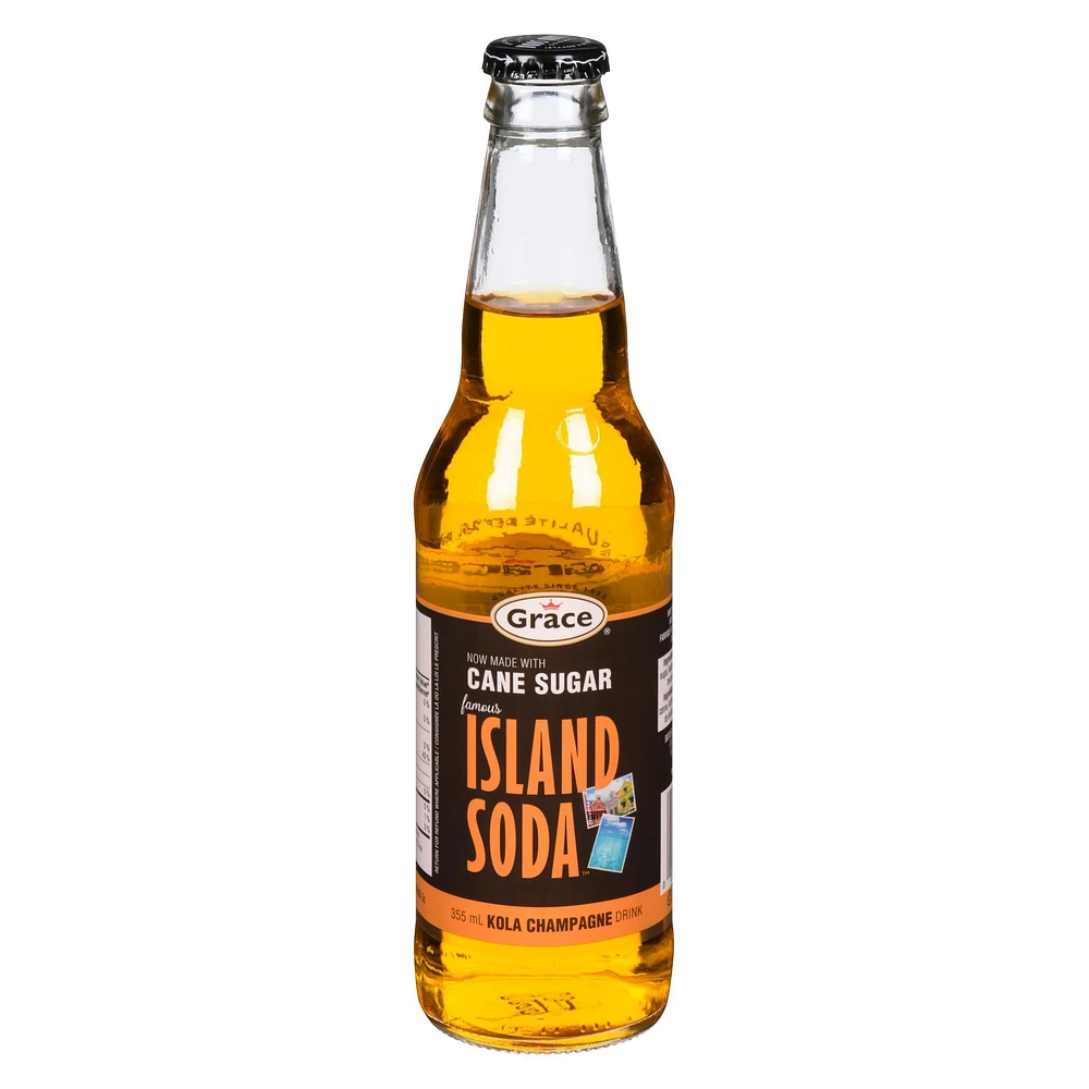 Grace Island Soda Kola Champagne, 355ml bottle, Grace Island Soda Kola Champagne, 355ml Bottle