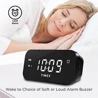 Timex Alarm Clock with 0.7" Red Display, TIMEX T121BXC