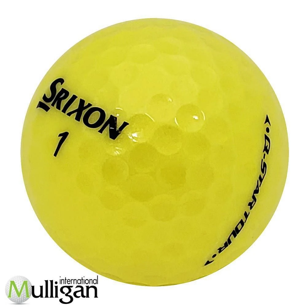 Mulligan - 36 balles de golf récupérées Srixon Q-Star Tour 5A, Jaune