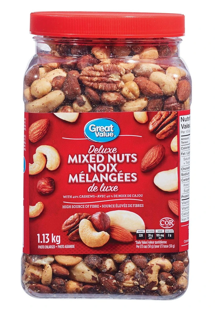 Great Value Deluxe Mixed Nuts, 1.13 kg